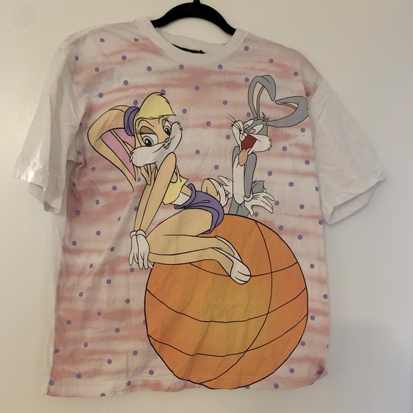 Vintage space jam T - youth XL, womens m, mens small. 1996 Lola bunny - Picture 1 of 3